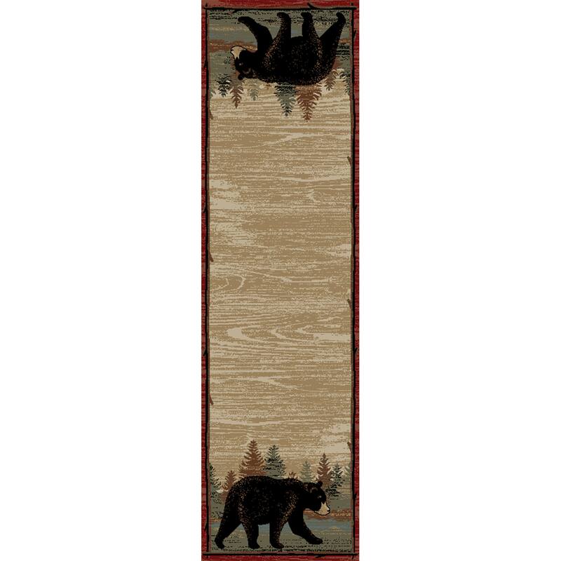 Lodge King Riverwatch Multi Lodge Area Rug - 2'3"x7'7"