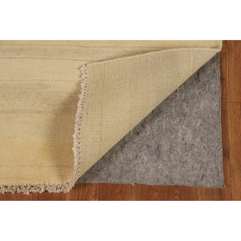 Striped Modern Gabbeh Oriental Foyer Rug Handmade Wool Carpet - 3'3"x 4'11"