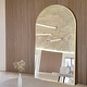 preview thumbnail 2 of 74, Modern Arched Full Length Aluminum Alloy Floor Mirror Standing Mirror 71x32 - Brushed Gold