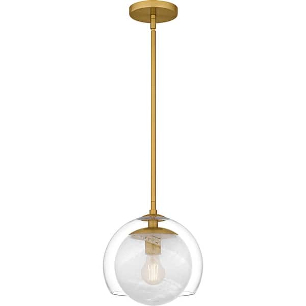 slide 2 of 8, Eslinger 1-Light Brushed Gold Mini Pendant