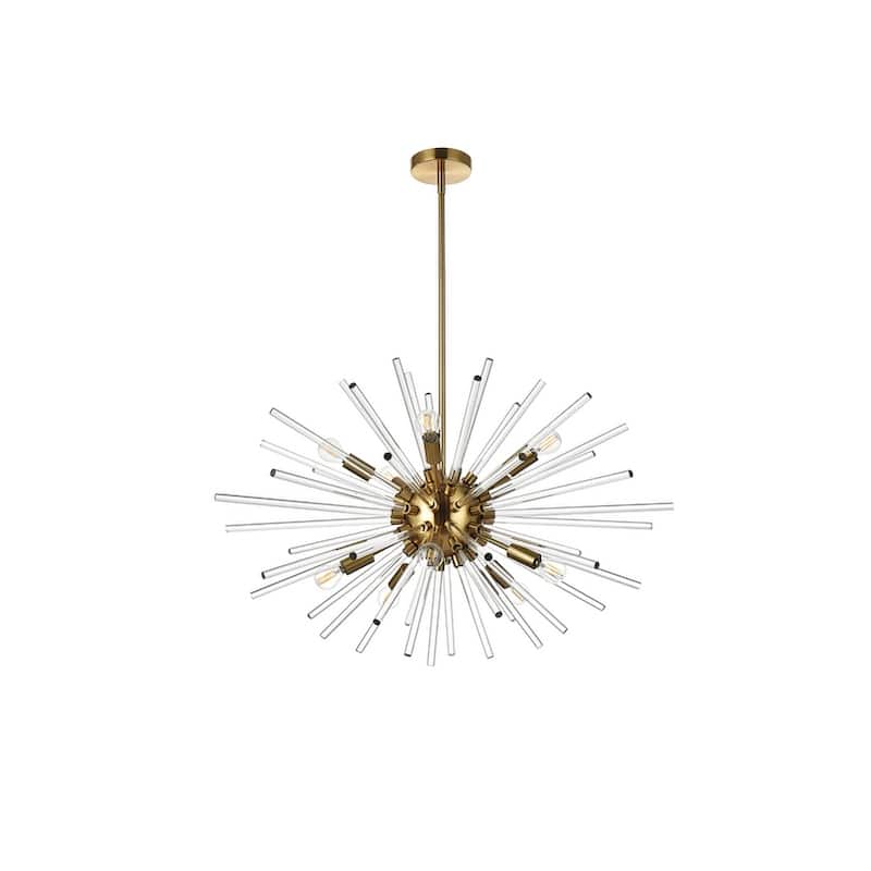 Samuel 32 inch Crystal Rod Pendant - N/A