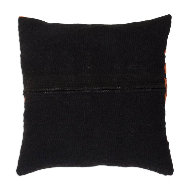 Novica Handmade Dreaming In Color Wool Cushion Cover