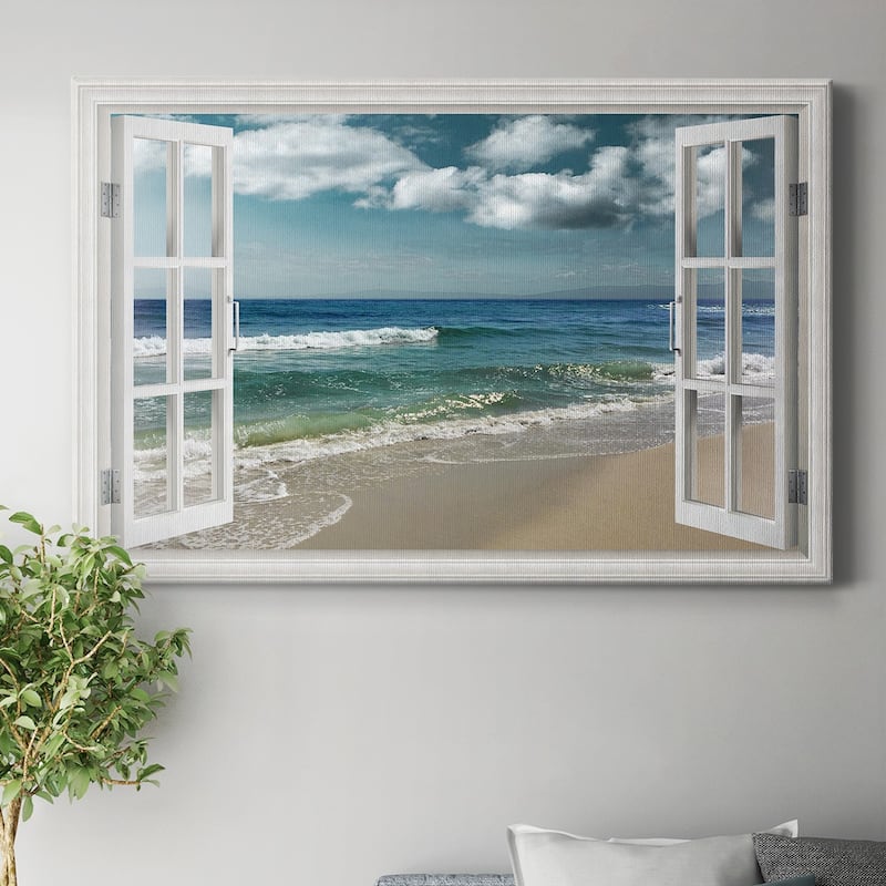 Majestic Waves Premium Gallery Wrapped Canvas - Ready to Hang