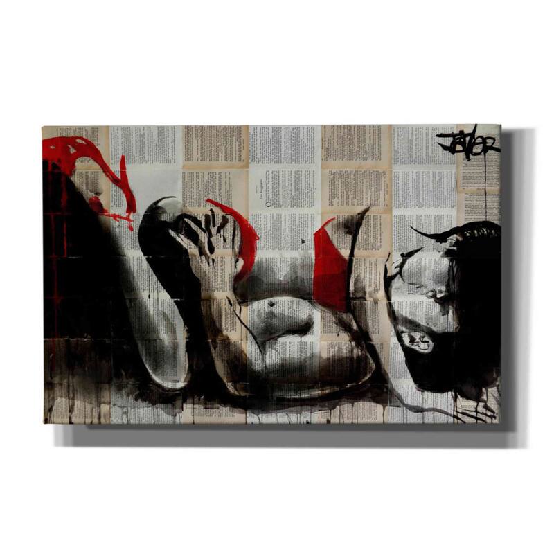 Epic Graffiti 'Lust In Red' by Loui Jover, Canvas, Wall Art - 40x26
