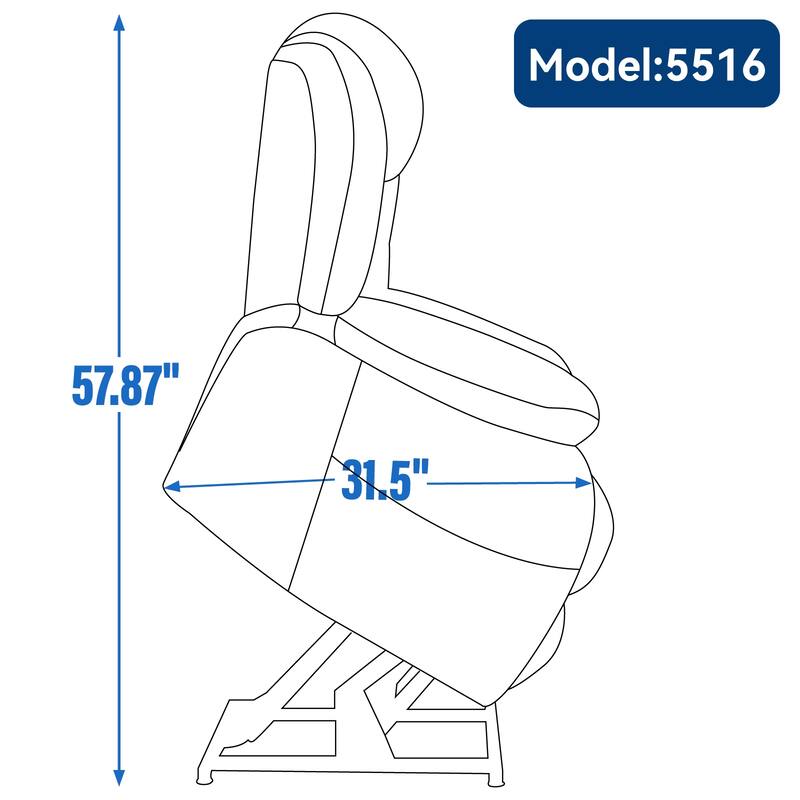 Dual Motor Power Lift Recliner Chair, Modern Lazy Boy Power Lift Recliner Chair w/8-Point Vibration Massage and Lumbar Heating
