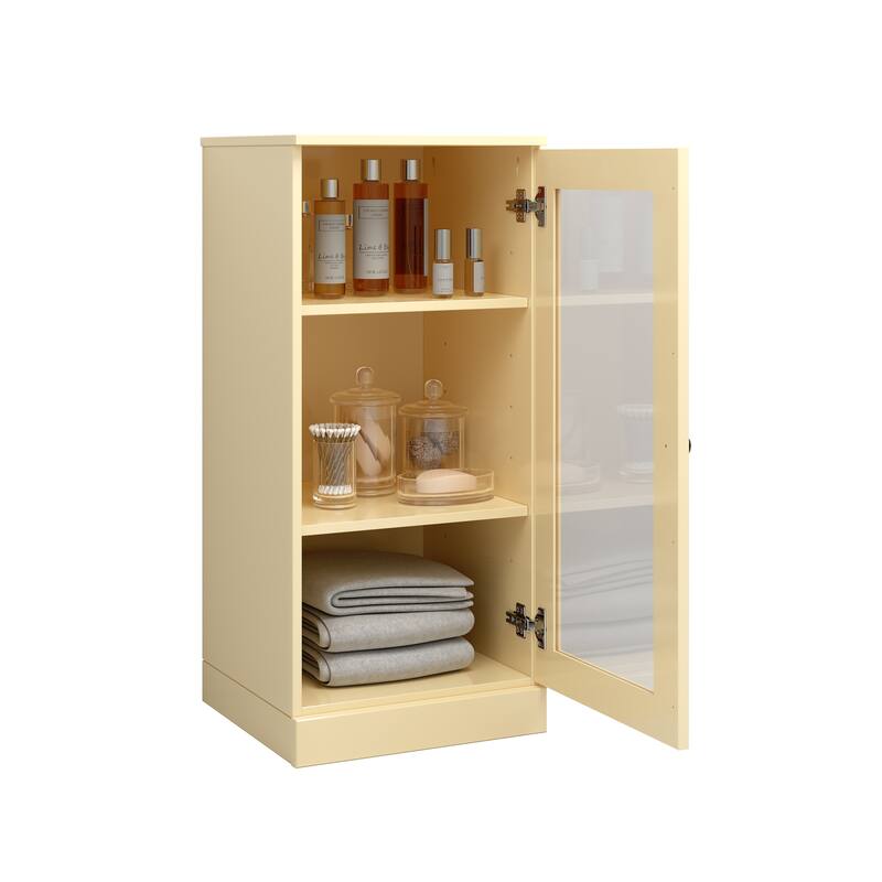100% Solid Wood 16.5" Bathroom Cabinet with Optional Doors by Palace Imports