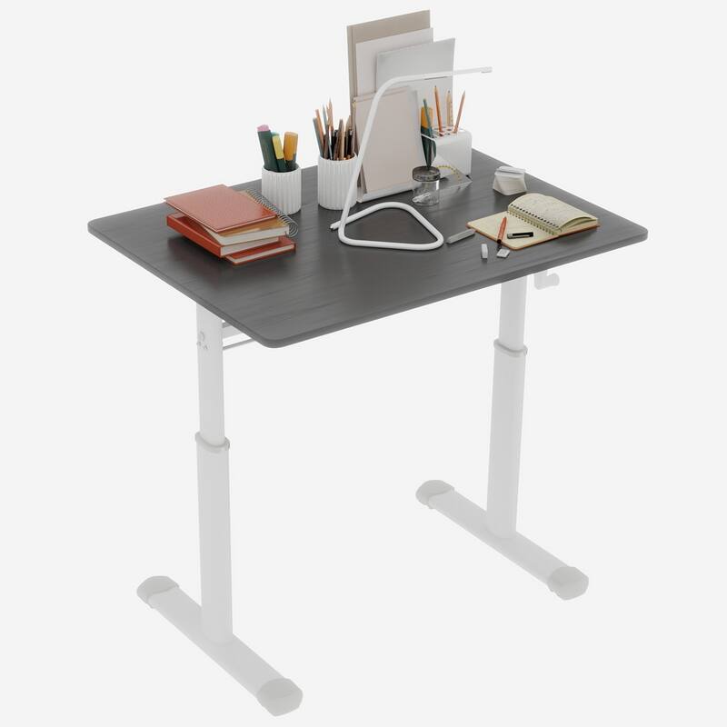 GDFStudio - 32"W Manual Height Adjustable Ergonomic Computer Desk