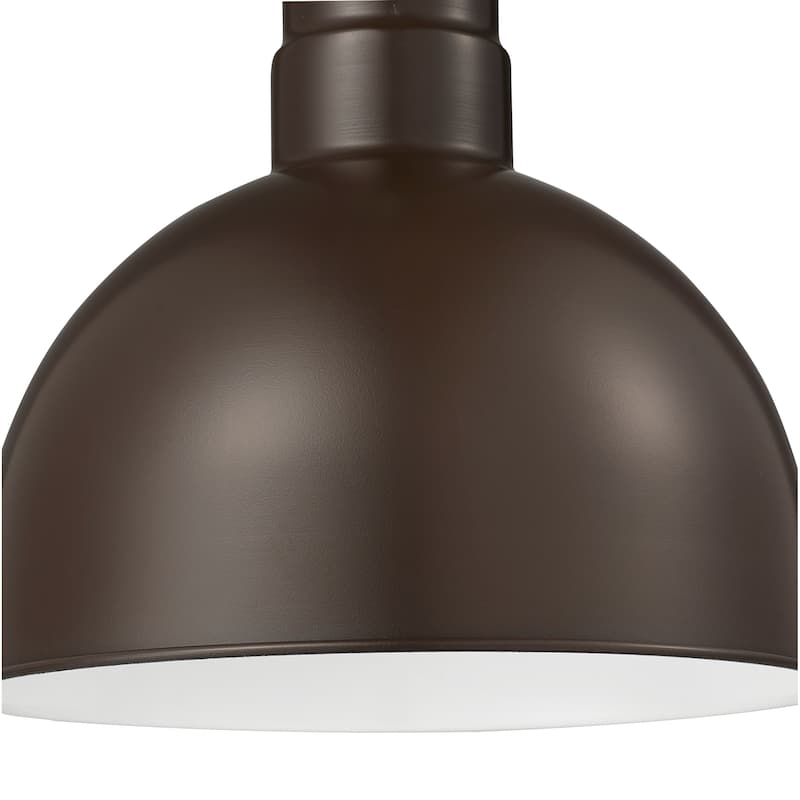 R Series 1-Light Stem Hung Deep Bowl Shade