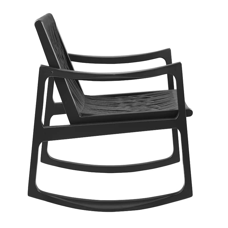 Riverhill Woven Rope Rocking Accent Chair