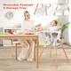preview thumbnail 8 of 35, Costway 6-in-1 Convertible Wooden Baby Highchair Infant Feeding Chair - See Details