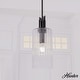 preview thumbnail 1 of 13, Hunter Gatz 1-Light Pendant - Kitchen Island, Dining Room, Entry - Glam, Contemporary, Transitional 6" - Matte Black