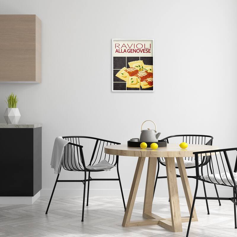 Stupell Ravioli Classic Kitchen Framed Giclee Art Design By Kim Allen