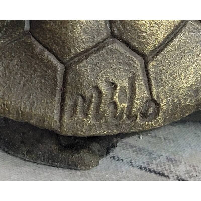 Turtle Family 3 Turtles Bronze Metal Figurine Sculpture Signed Original Art By Milo