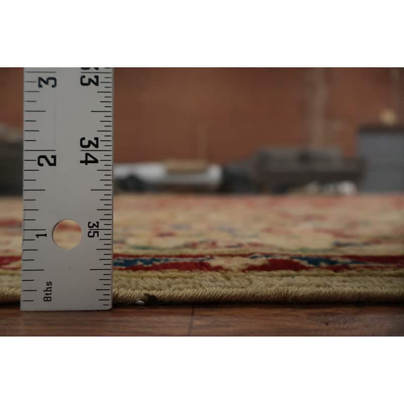 Hand Knotted Oriental 100% Wool Carpet Traditional Floral Red Agra Area Rug - 17' 1'' X 11' 10''