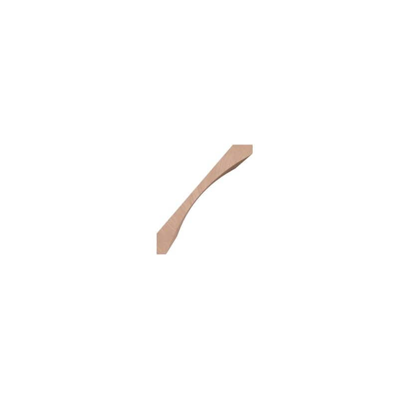 WM291: 4-in H x 3-1/2-in P x 5-1/4-in F x 96-in L Americraft Solid Hardwood Stain Grade Crown Moulding