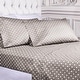 preview thumbnail 3 of 75, Superior Cotton Blend Polka Dot Bed Sheet Set Full - Light Grey