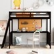 preview thumbnail 2 of 7, Versatility galore Twin size Wooden Loft Bed with Desk and Writing Board
