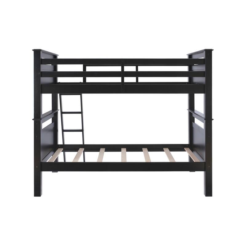 Linon Beckett Wood Twin Over Twin Bunk Bed
