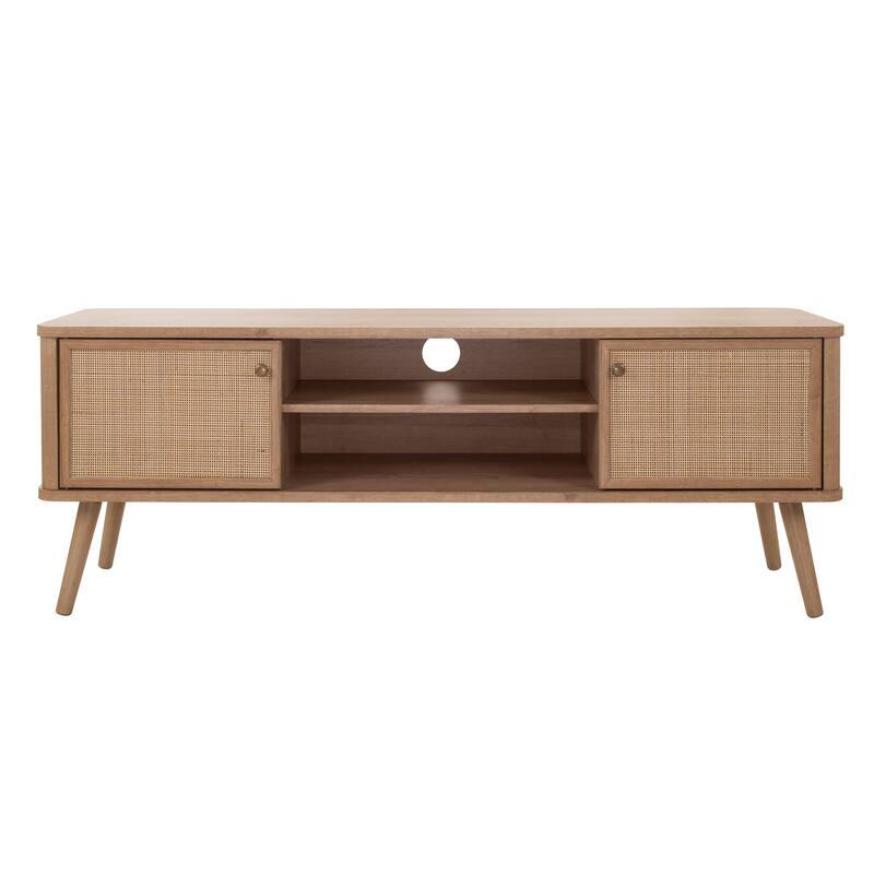 NPD Furniture Thelma KD 59.5 Inch Rattan TV Stand
