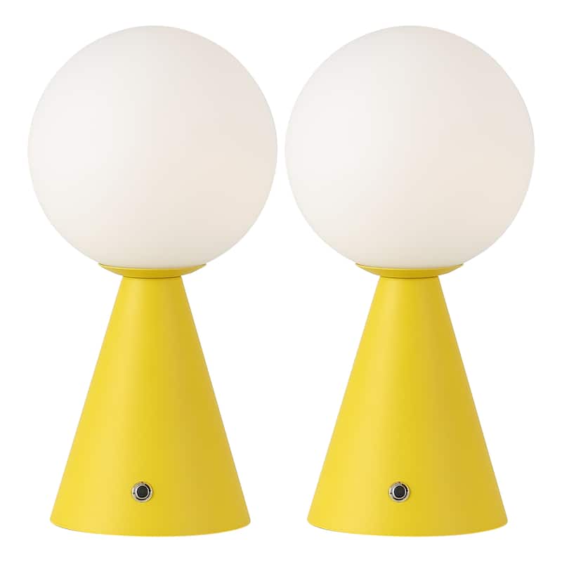 11.75" Rechargeable/Cordless Dimmable Integrated LED Table Lamp, Touch Sensor (Set of 2) - 11.75