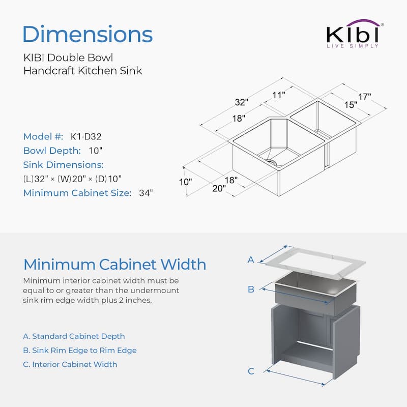 33 inch Handcrafted Undermount Double Bowl 16 gauge Stainless Steel Small Radius Kitchen Sink with Strainers and Grids - 33 Inch