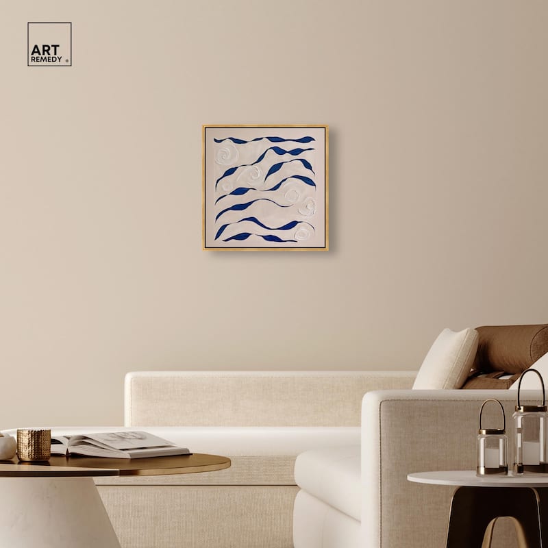 Acrylic Waves Canvas by Art Remedy
