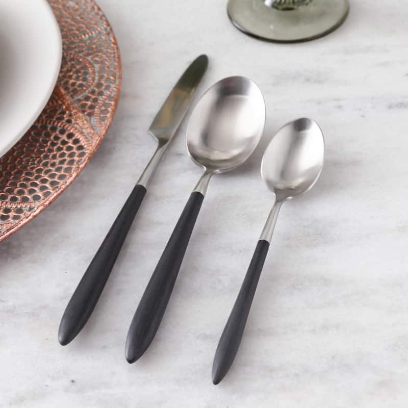 Fortessa Velo 18/10 Stainless Steel, 5PC Flatware Set (Service for 1), Silver