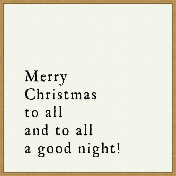 slide 2 of 9, Merry Christmas To All by Amanti Art Portfolio Framed Canvas Wall Art