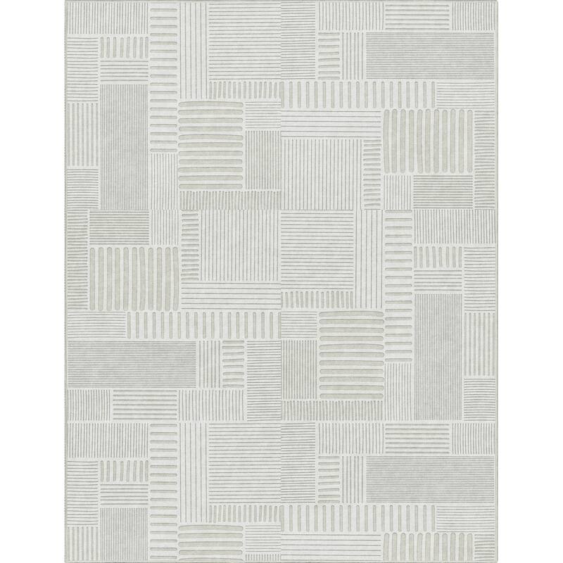 Well Woven Apollo Elemental Granite Geometric Low Pile Area Rug