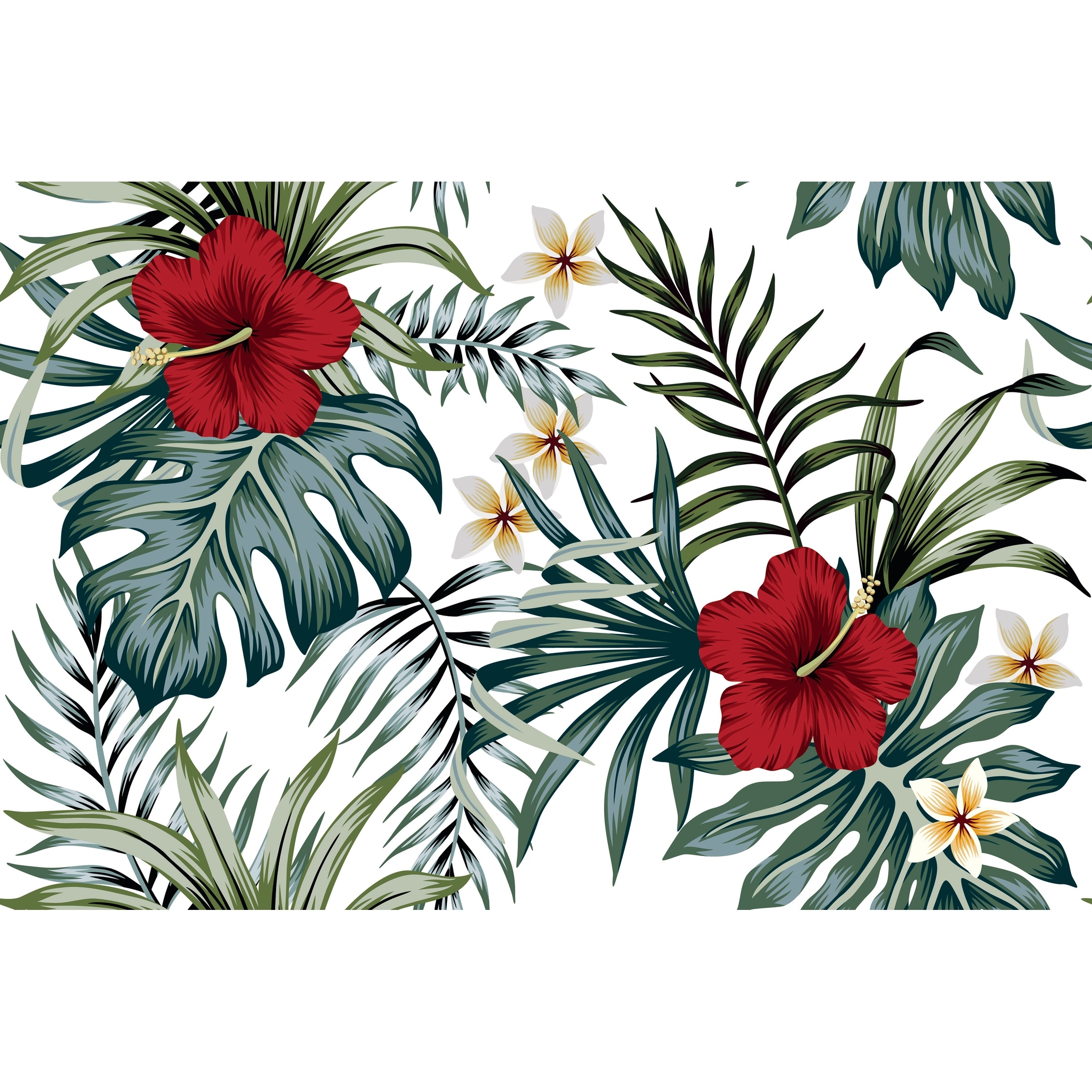 Wallpaper Roll Retro Summer Vintage Flower Floral Botanical 24in x 27ft