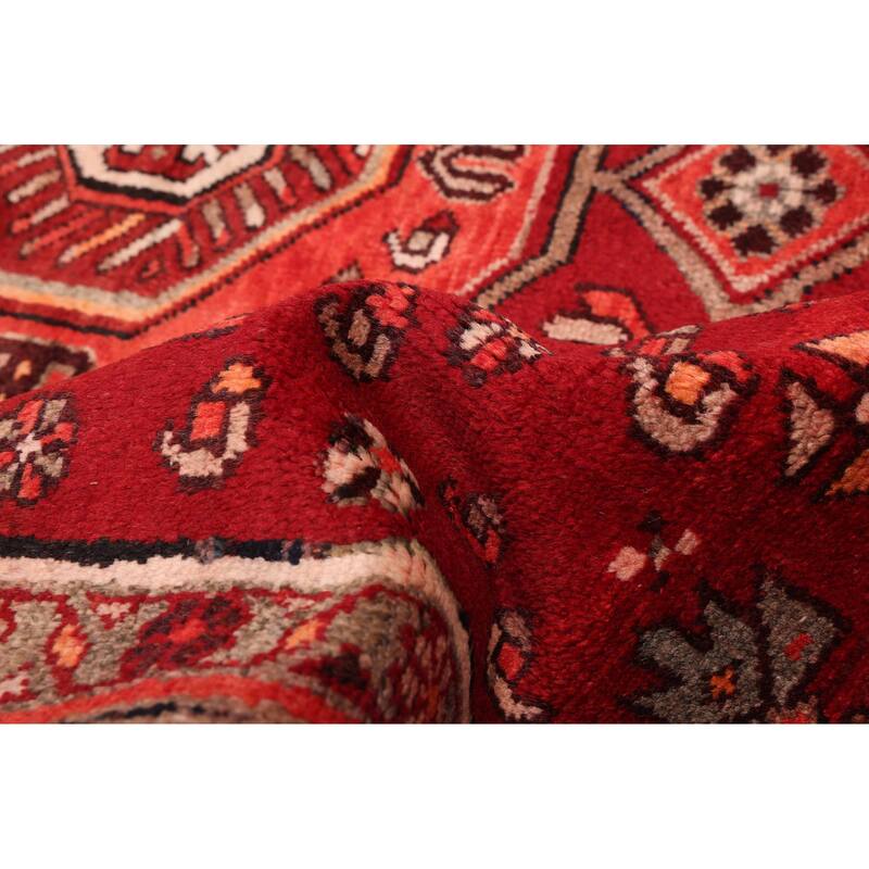 ECARPETGALLERY Hand-knotted Konya Anatolian Dark Red Wool Rug - 4'7 x 12'10