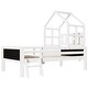 preview thumbnail 16 of 14, Twin Size Loft Bed with Ladder, Storage Drawers, and Double-Sided Chalkboard
