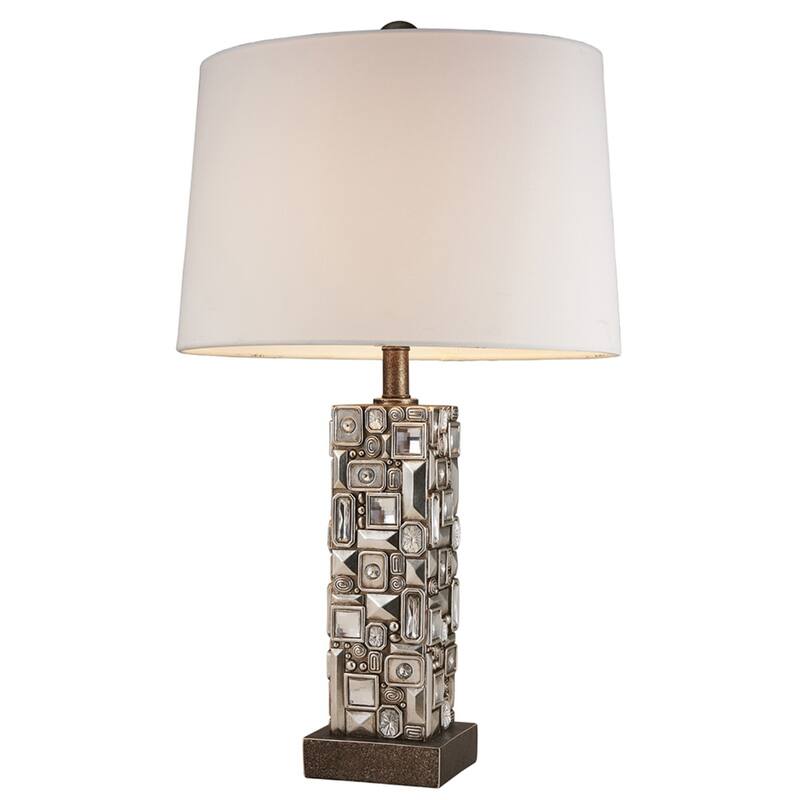 Modern Table Lamp Tall Mirror Accent Lamp Gold Bronze Finish 28" Sierra Design