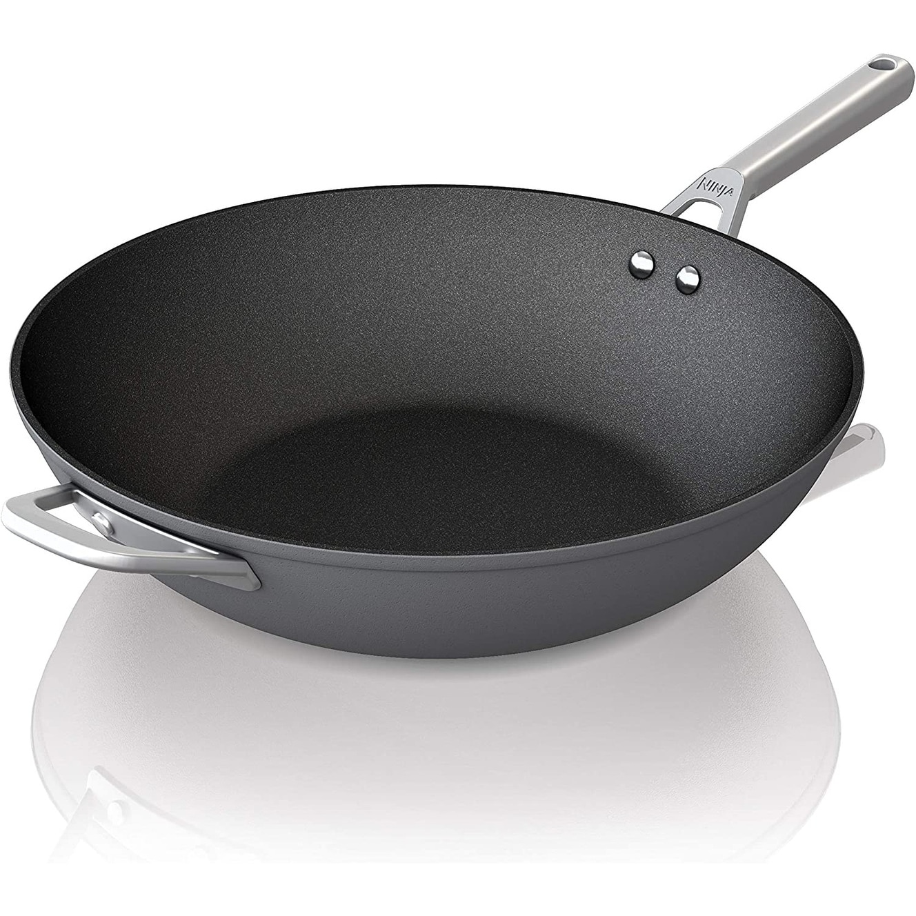 Ninja C30928 Foodi NeverStick Premium 11-Inch Wok (Slate Grey