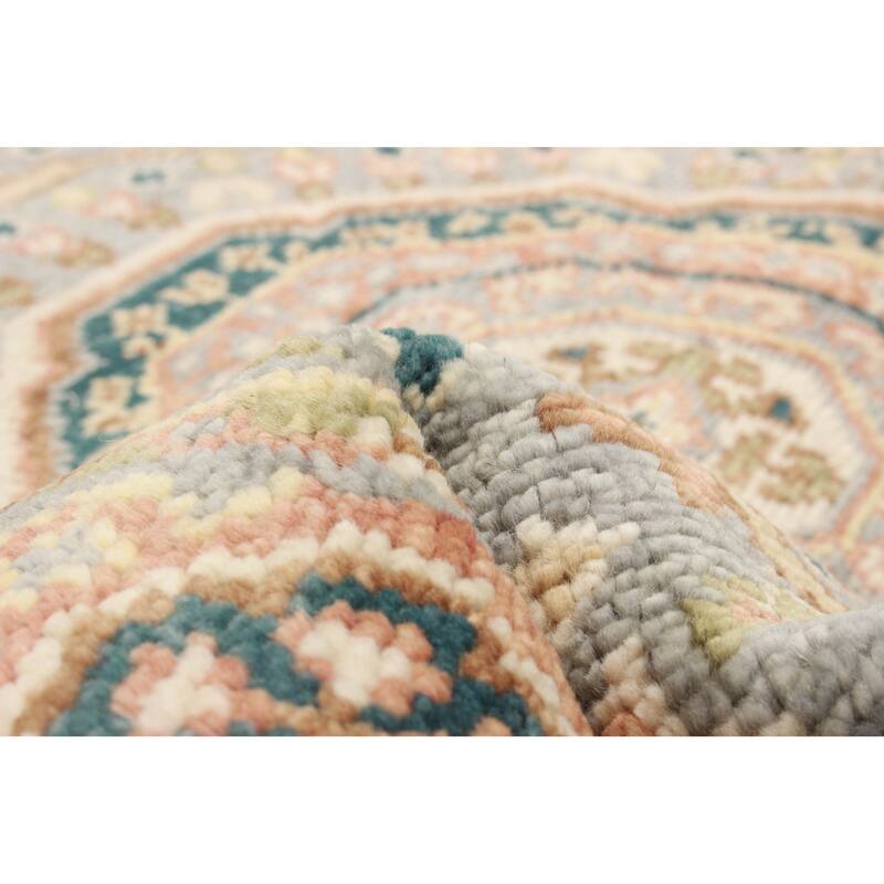 ECARPETGALLERY Hand-knotted Jules Serapi Light Blue Wool Rug - 4'8 x 8'2