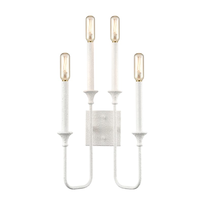 Edward 33'' High 4-Light Sconce - Matte White - 33 inch Tall - Matte White - 33 inch Tall