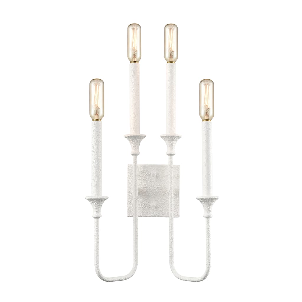 Edward 33'' High 4-Light Sconce - Matte White - 33 inch Tall