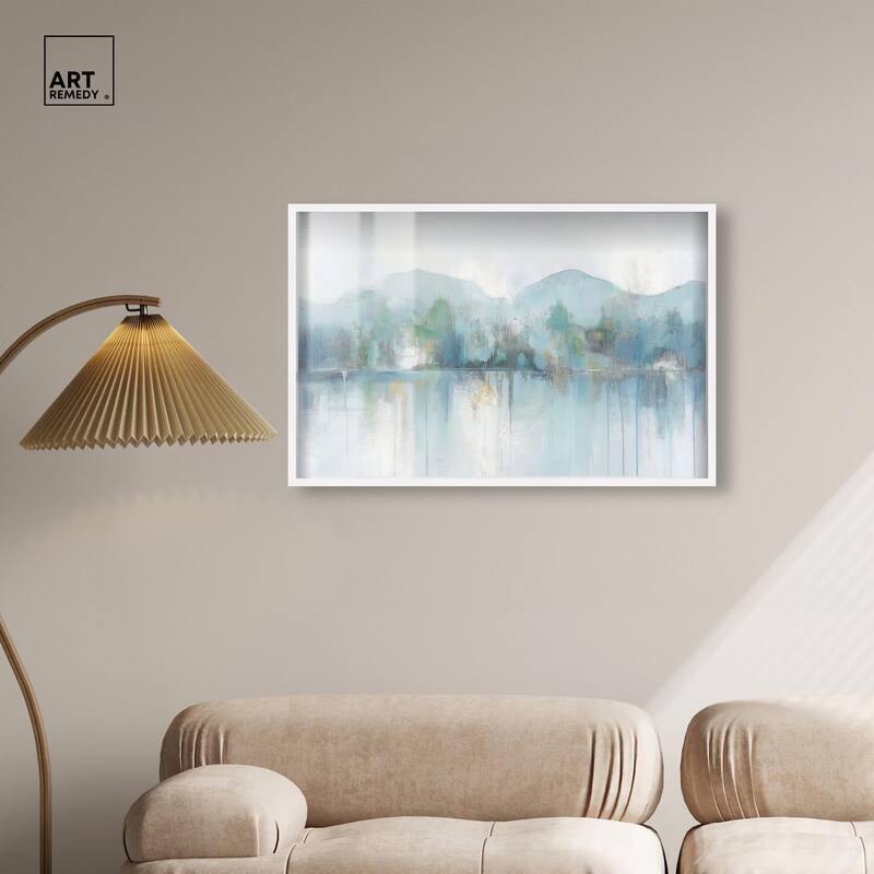 Mirrored Aqua Dream II Shadowbox by Art Remedy