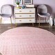 preview thumbnail 135 of 147, nuLOOM Moroccan Blythe Boho Trellis Area Rug 4' Round - Pink