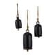 preview thumbnail 57 of 77, Gold, Gray, Bronze, Black or Red Metal Tibetan Inspired Decorative Cow Bells with Jute Hanging Rope (Set of 3)