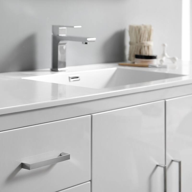 Fresca Senza 60" Free Standing Single Basin Vanity Set with MDF