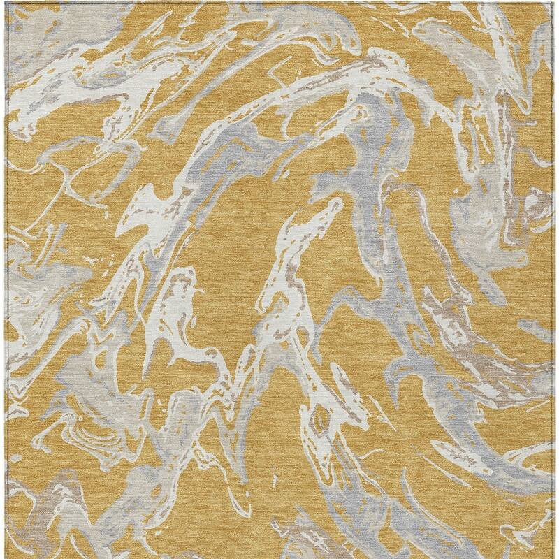 HomeRoots Abstract Transitional Rectangle Outdoor Rug