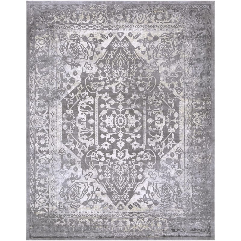 Livabliss Transitional Tibetan Medallion Area Rug