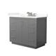 Option Dark Gray / Giotto Quartz Top / Brushed Nickel