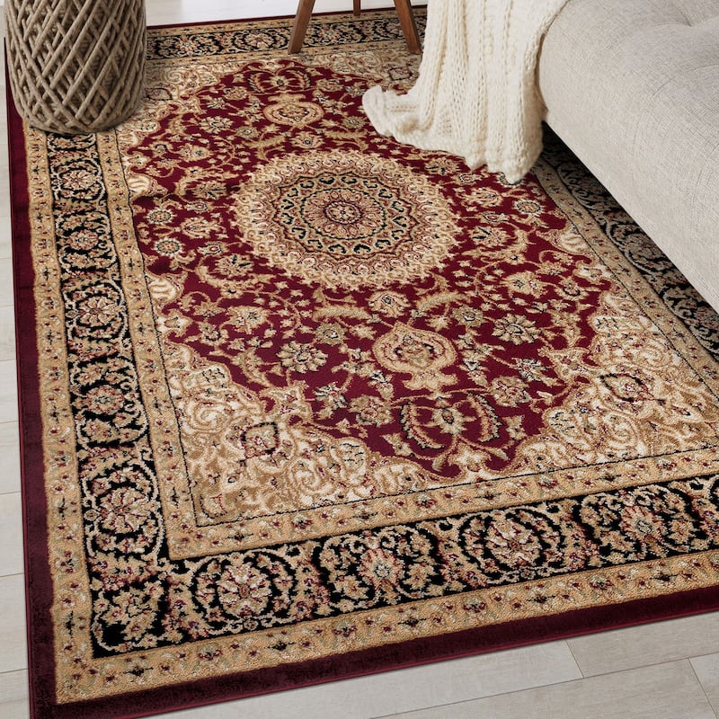 World Rug Gallery Traditional Oriental Medallion Area Rug