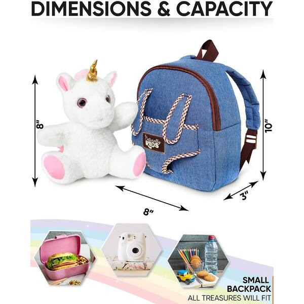 dimension image slide 0 of 2, Dog Backpack, Dog Toys for Toddlers, Toddler Stuffed Animals Gifts for 2 3 4 5 Year Old Girl Boy