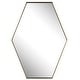 preview thumbnail 1 of 5, Uttermost 09894 Ankara 25" W x 34" H Geometric Framed Bathroom Mirror Brushed Brass