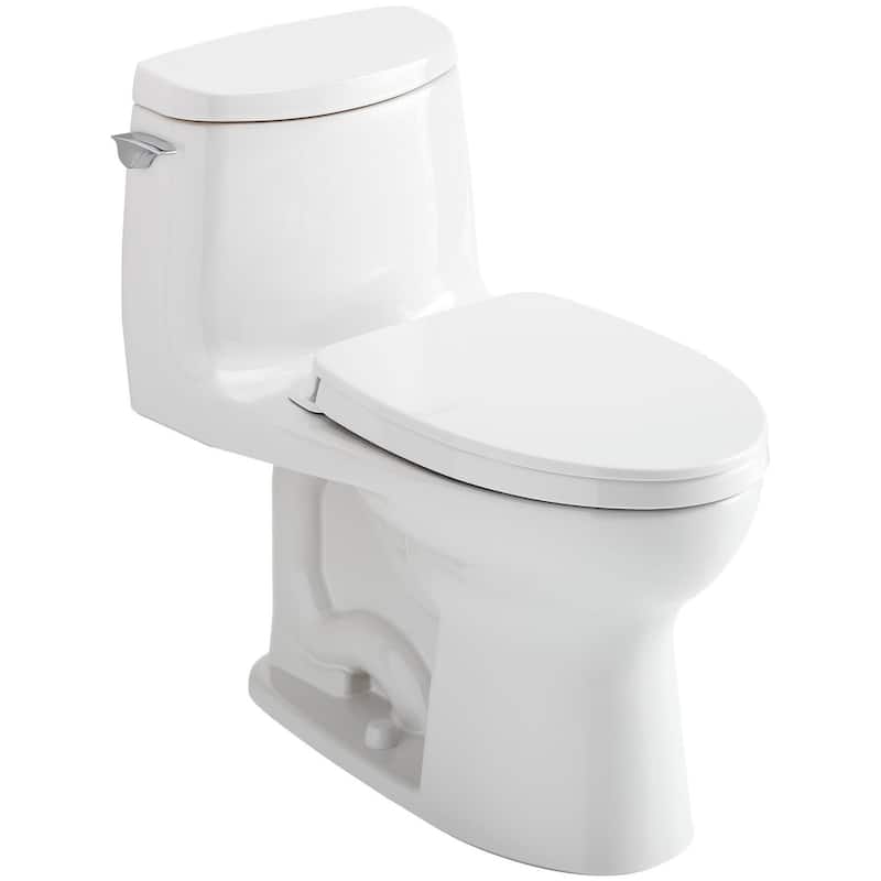 TOTO UltraMax II One-Piece Elongated 1.0 GPF Universal Height Toilet - Cotton