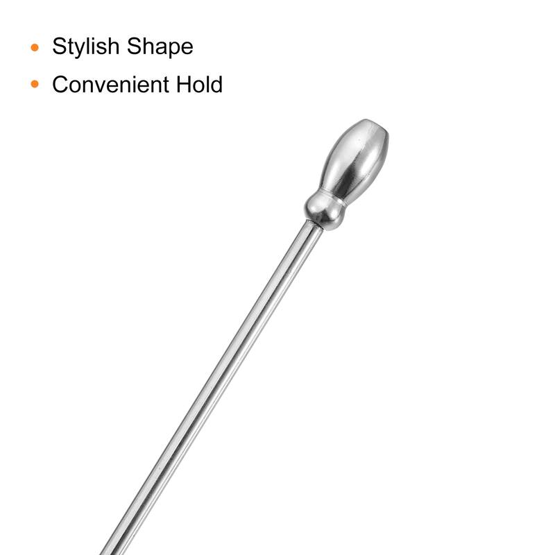 Metal Cocktail Toothpick Drink Picks Cocktail Skewers 12Pcs - Silver
