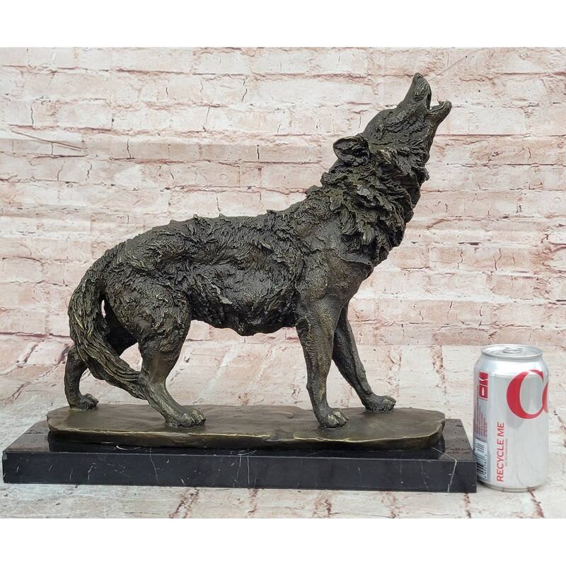 Hot Cast Werewolf Wolf Bronze Sculpture Figurine Figure Art Deco Statue Large